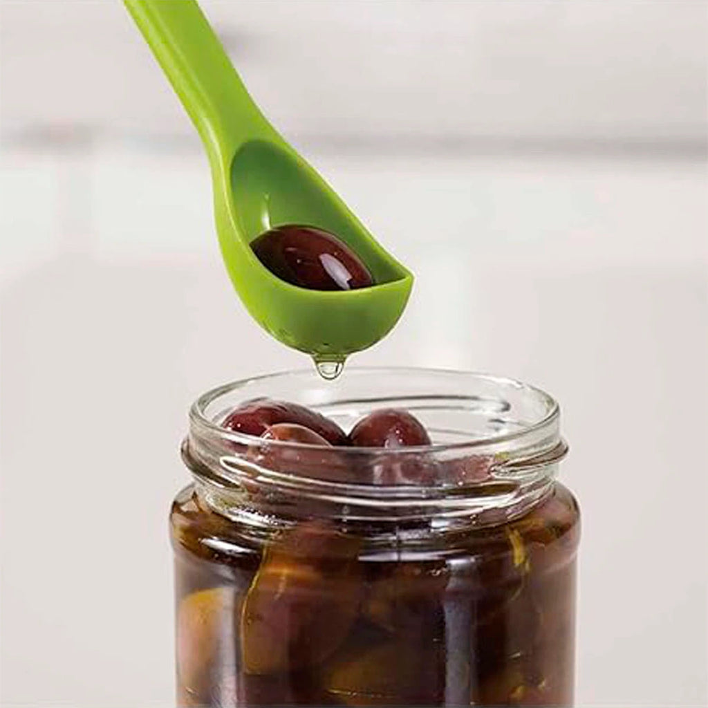 Set de cuchara y tenedor para aceitunas