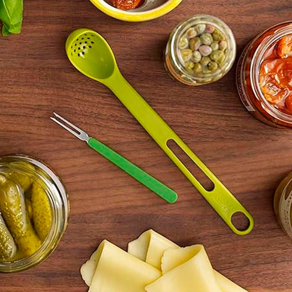 Set de cuchara y tenedor para aceitunas