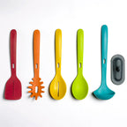 Set de 5 utensilios con soporte