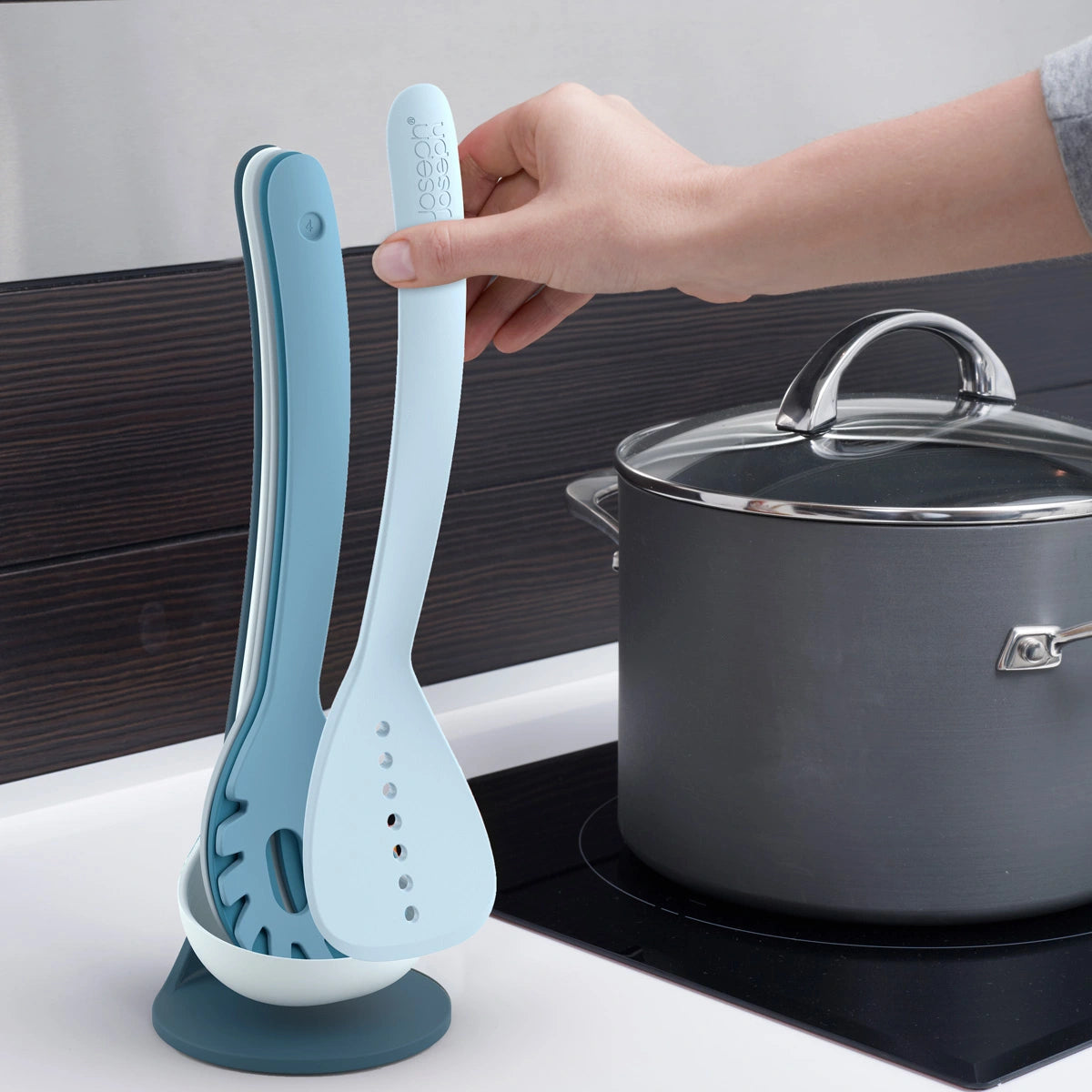 Set de 5 utensilios Nest tonos azules