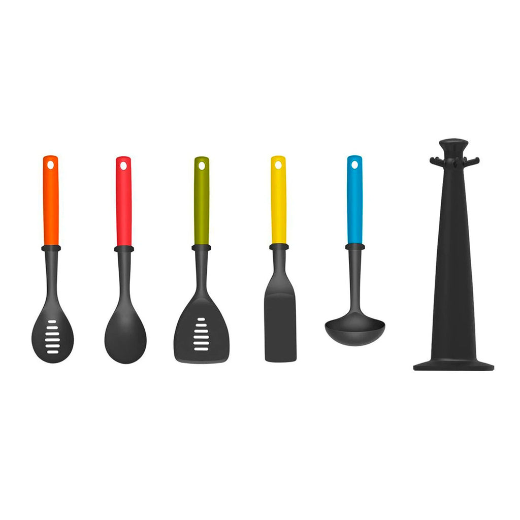 Set Duo de 5 utensilios con soporte