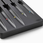 Juego de 5 cuchillos Elevate con base