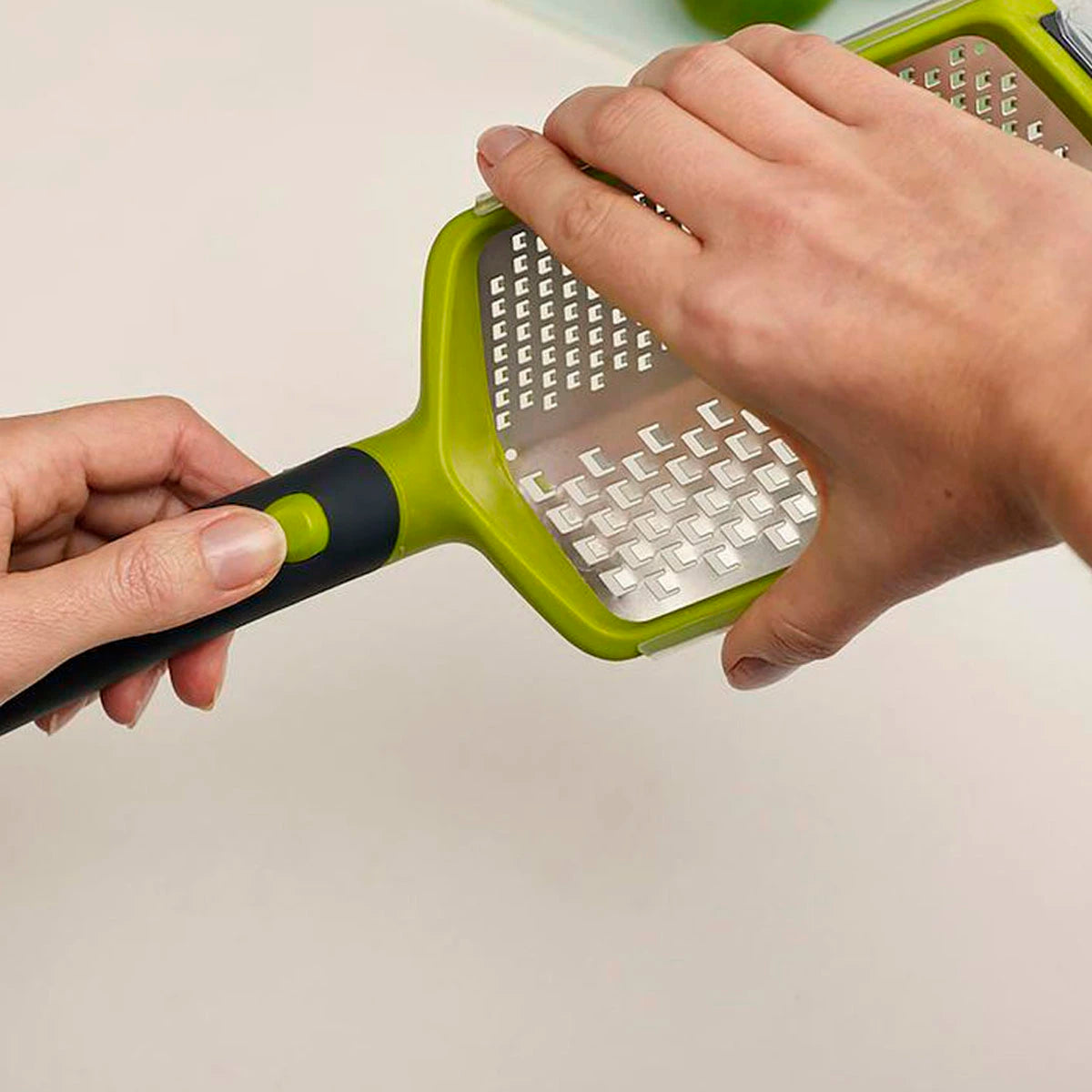 Rallador plegable verde con depósito