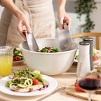 Pack de ensaladera y molinillos para sal y pimienta