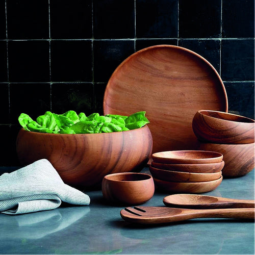 Bowl de madera de acacia 25 cm