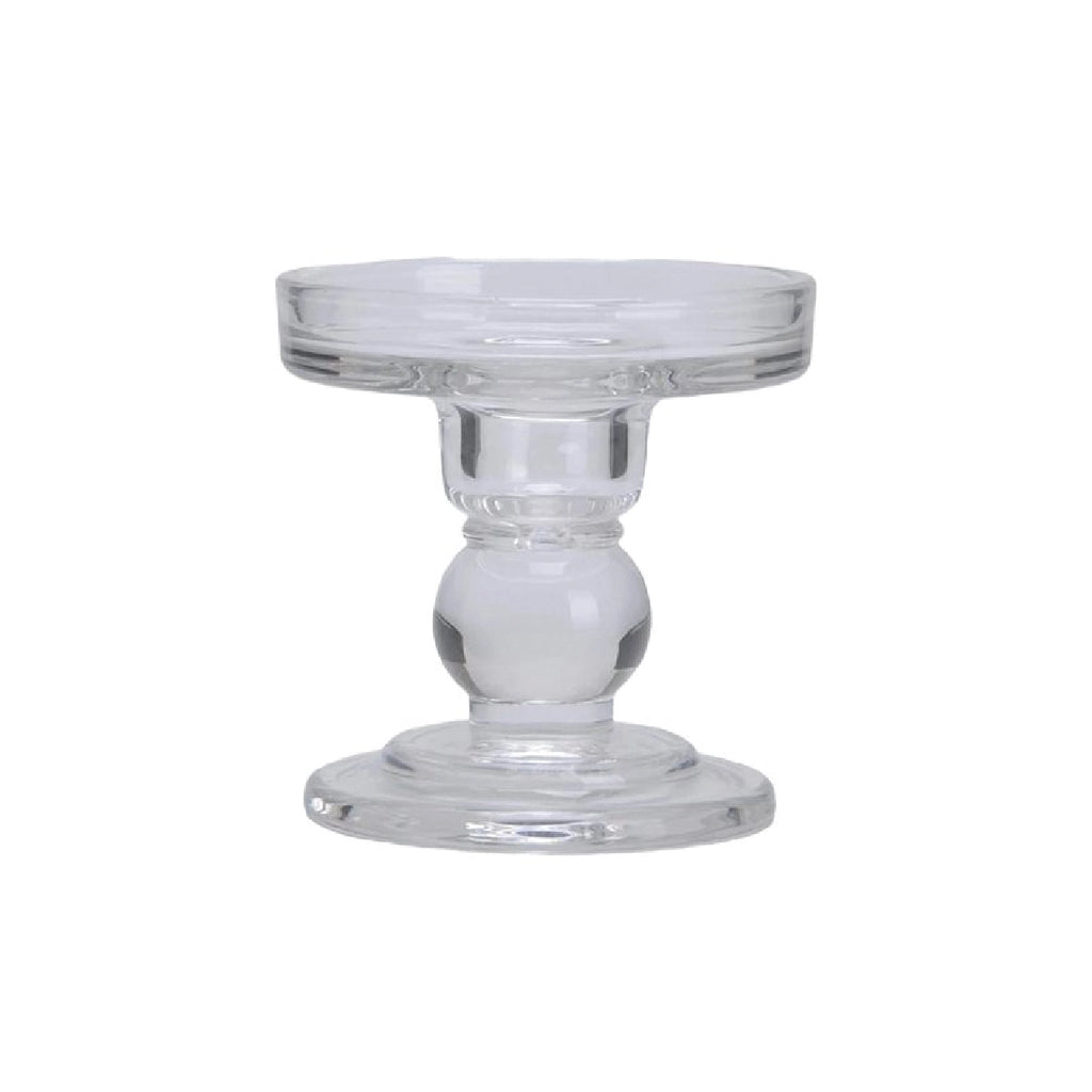 Candelabro de vidrio transparente 8,6cm