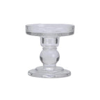 Candelabro de vidrio transparente 8,6cm