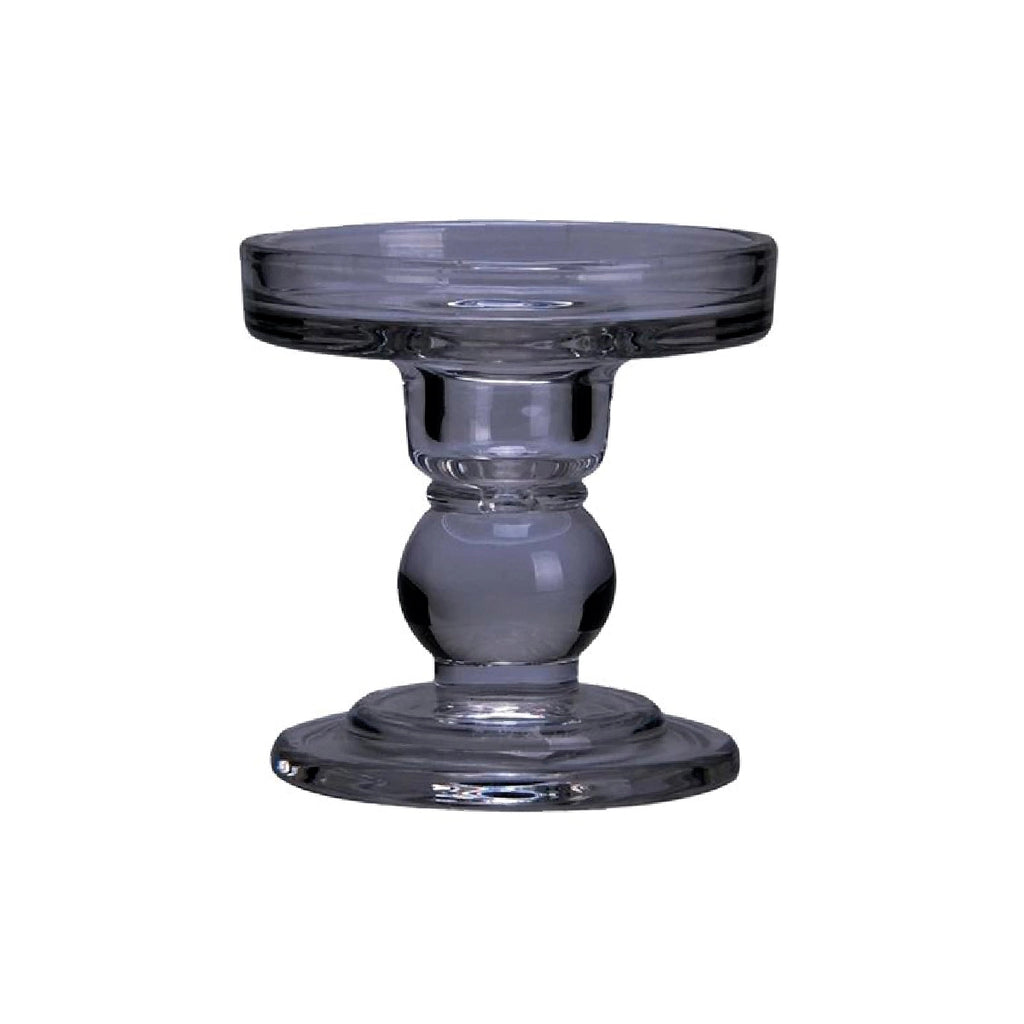 Candelabro de vidrio gris humo 8,6 cm