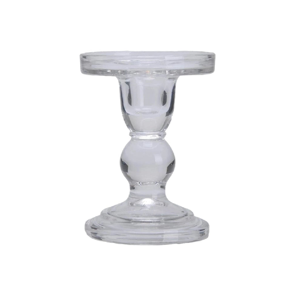 Candelabro de vidrio transparente 11,5cm