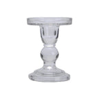 Candelabro de vidrio transparente 11,5cm
