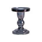 Candelabro de vidrio gris humo 11,5CM