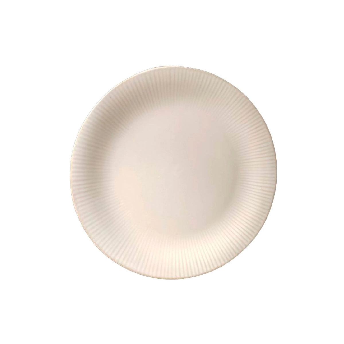 Plato de postre 22 cm cerámica diseño rayitas