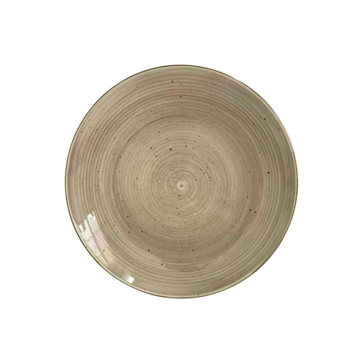 Plato de postre 20 cm cerámica beige