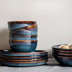 Bowl cerámica 14 cm Organic azul