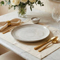 Plato de mesa 27 cm blanco tiza