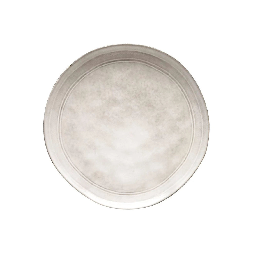 Plato de mesa 27 cm blanco tiza