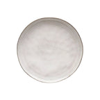 Plato de postre blanco tiza