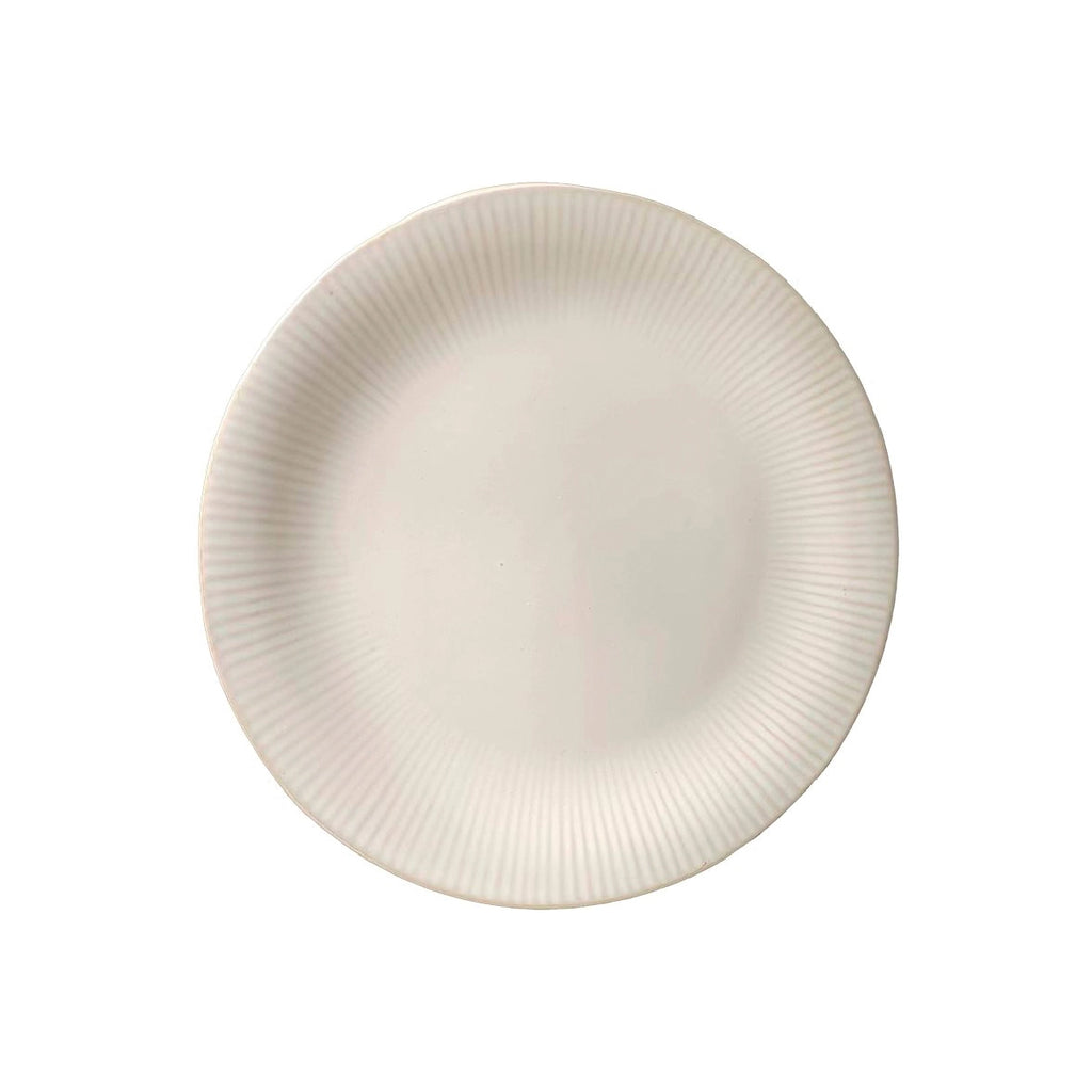 Plato de mesa 27 cm cerámica diseño rayitas