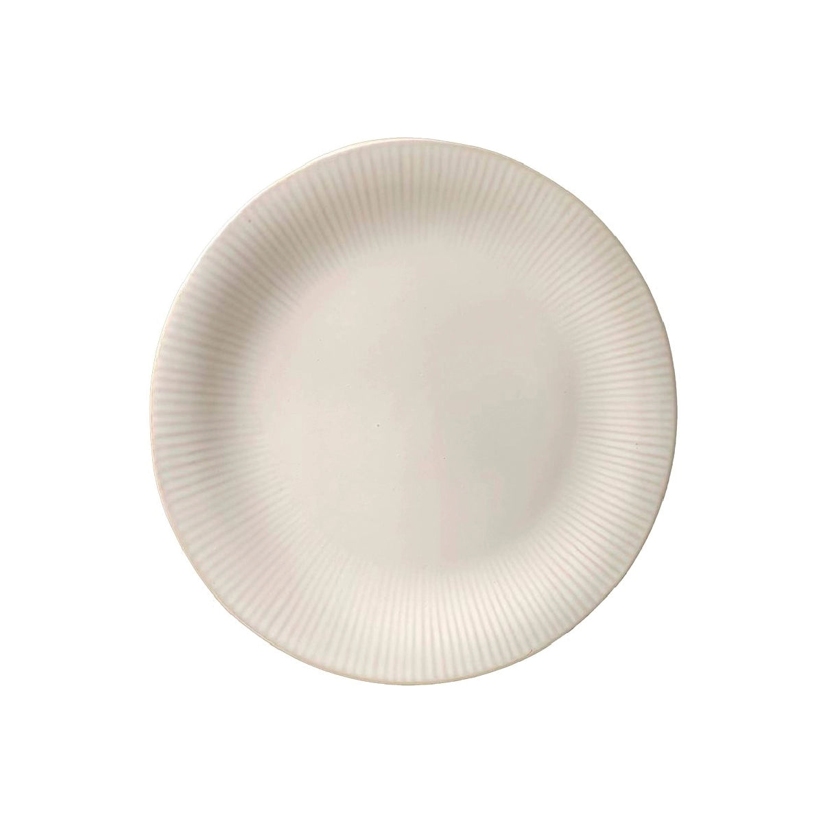 Plato de mesa 27 cm cerámica diseño rayitas