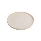 Plato de postre cerámica 22 cm blanco mate