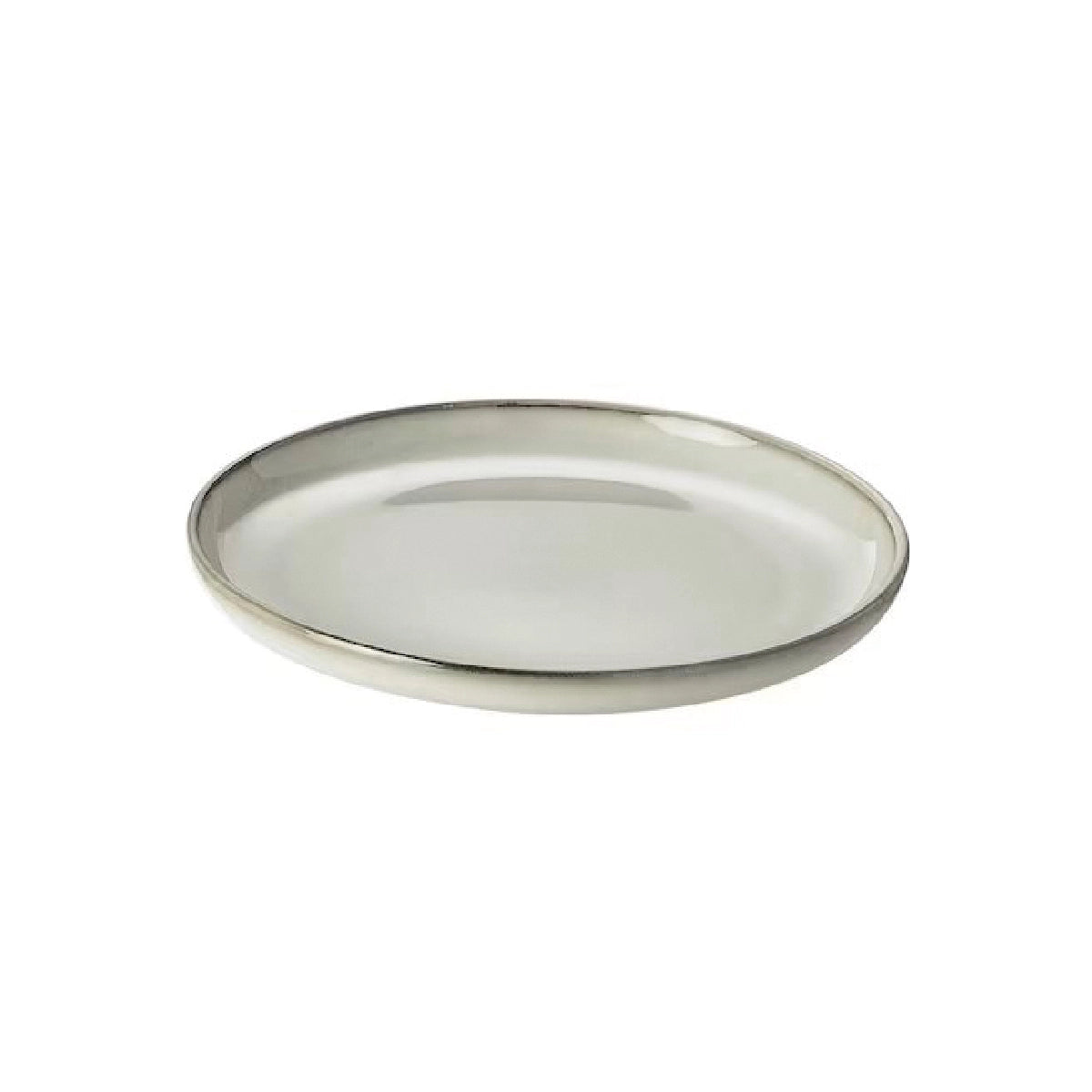 Plato cerámica 25 cm Organic gris