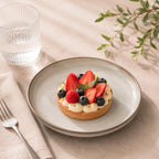 Plato de postre cerámica 20 cm organic gris