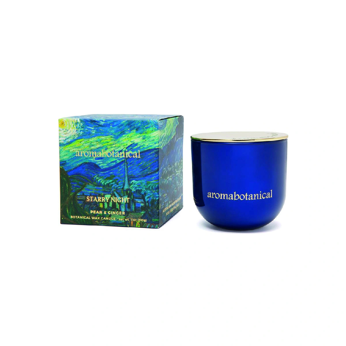 Vela Van Gogh Noche Estrellada de pera y jengibre