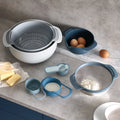 Set de 9 bowls Nest tonos azul
