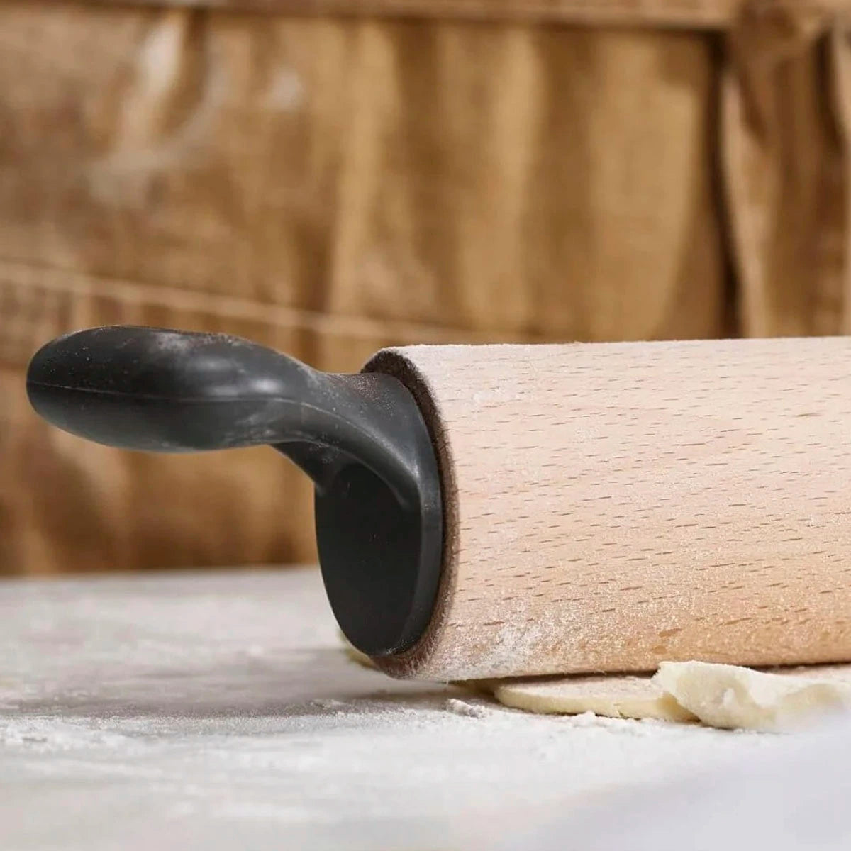 Rodillo de amasar ergonómico
