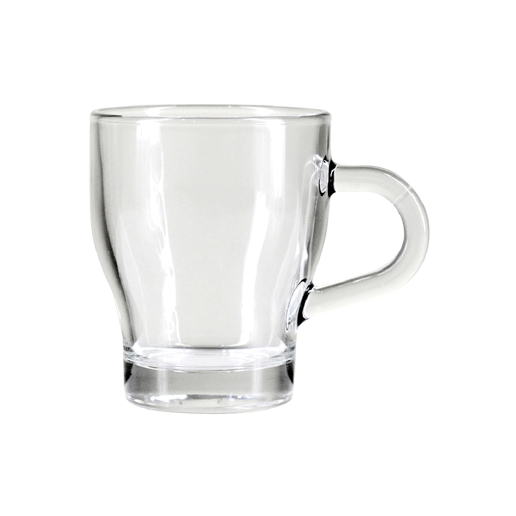 Taza de vidrio con asa 170 ml