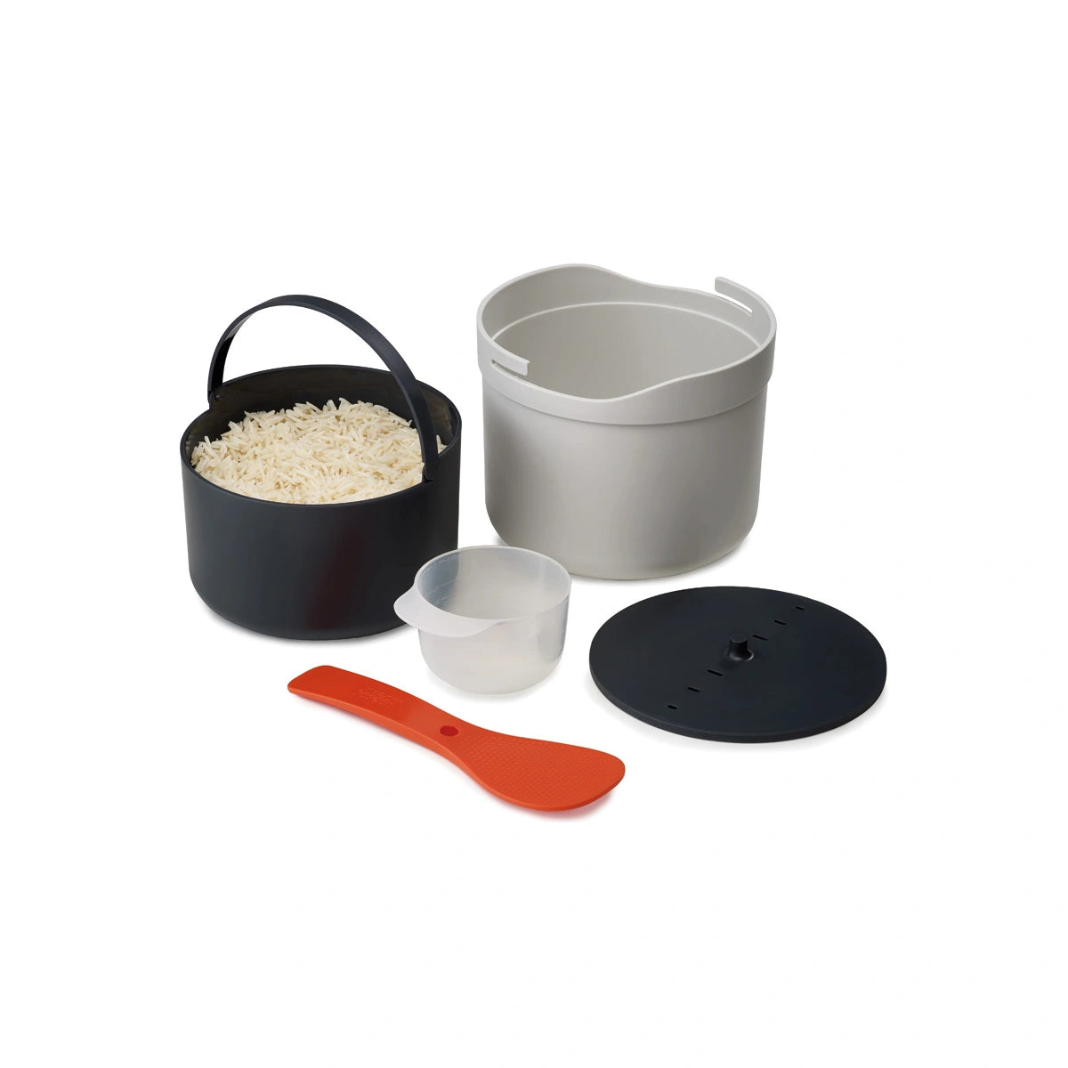 Arrocera para microondas con cuchara