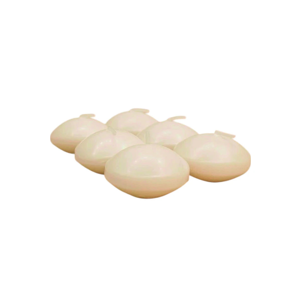 Set 12 velas flotantes blancas