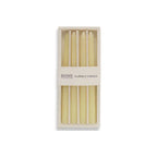 Pack de 4 velas blancas 25 cm