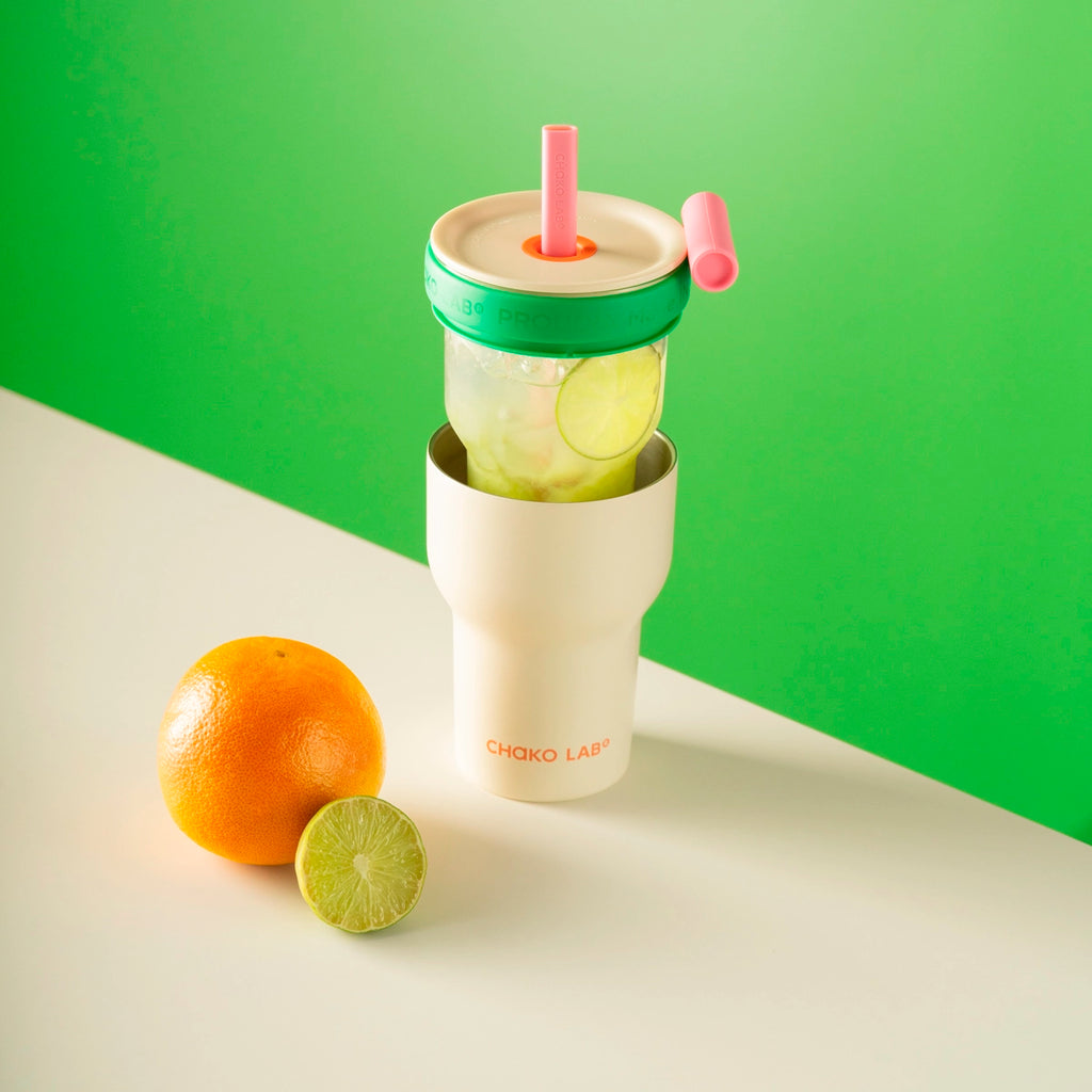 Dual-Layer crema y verde