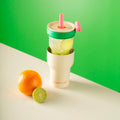 Dual-Layer crema y verde