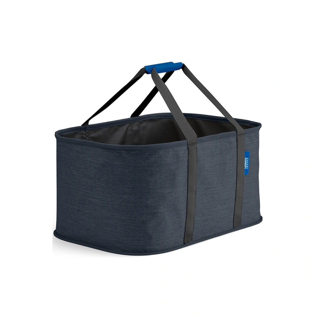 Cesta de lavandería plegable color negro 35L