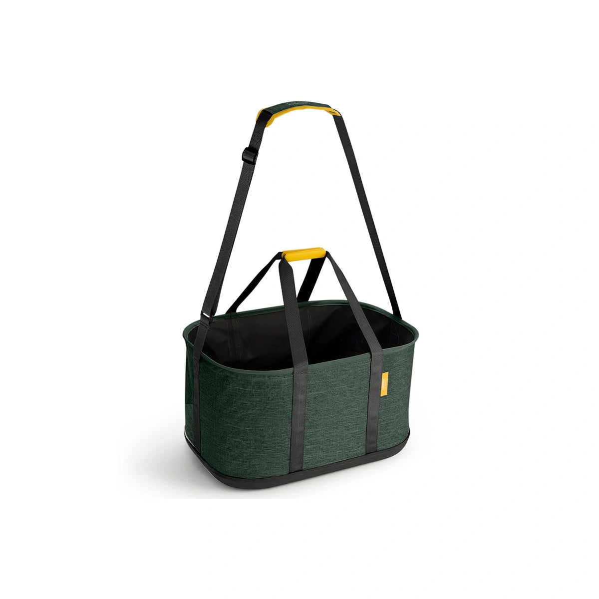 Cesta de lavandería plegable color verde 45L