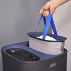Cesta Tota para separación de ropa negro 60L