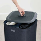 Cesta Tota para separación de ropa negro 60L