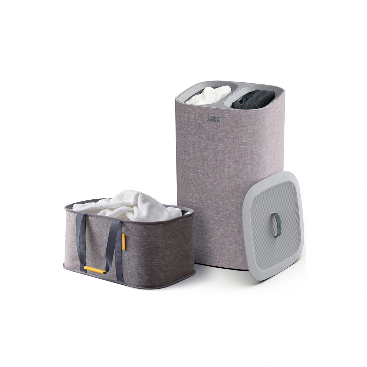 Pack de cestas de lavandería tonos grises