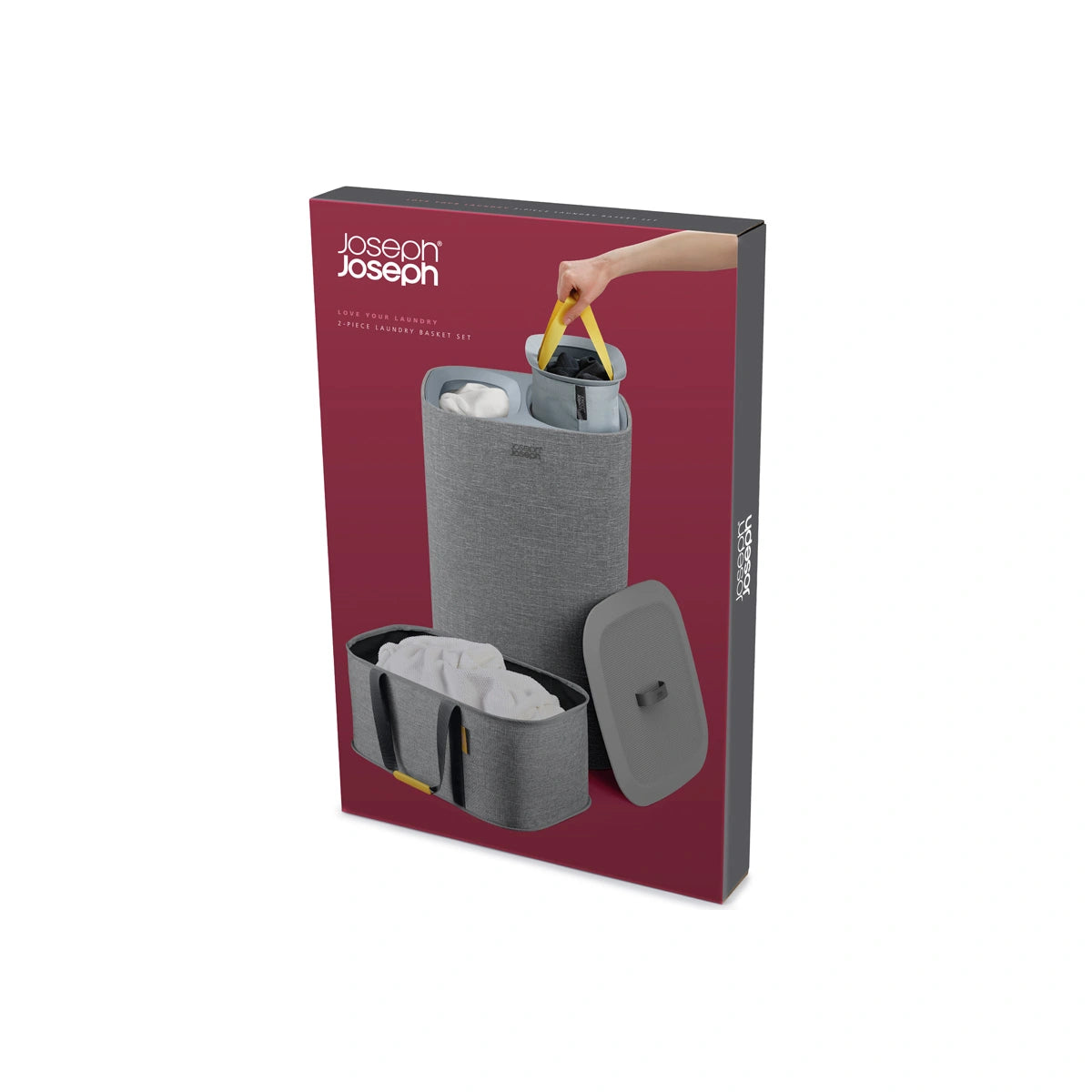 Pack de cestas de lavandería tonos grises