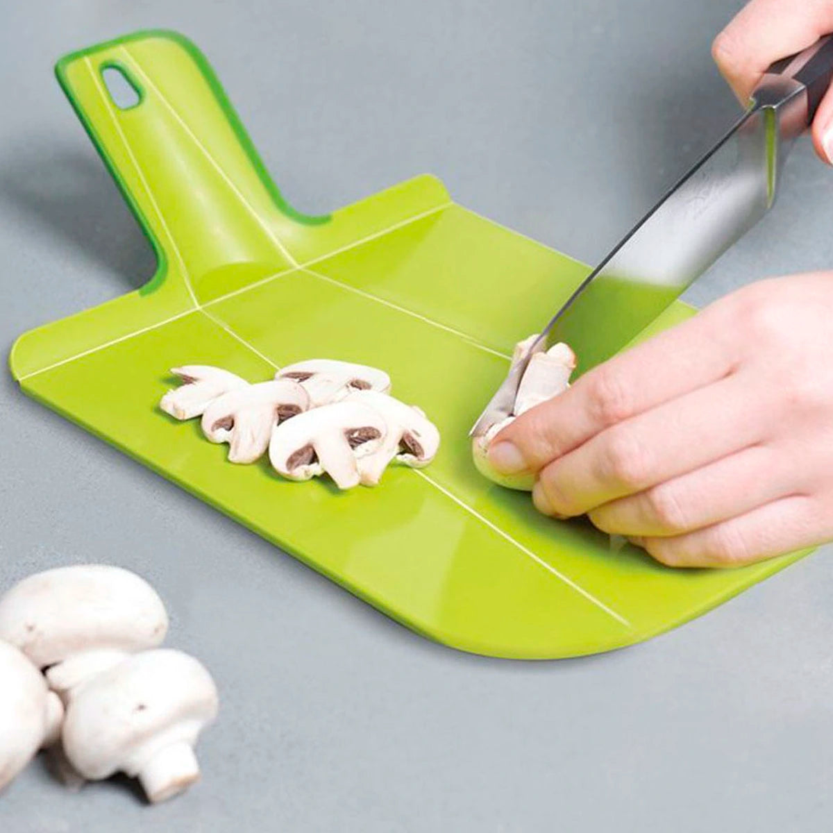 Tabla de cortar plegable verde grande