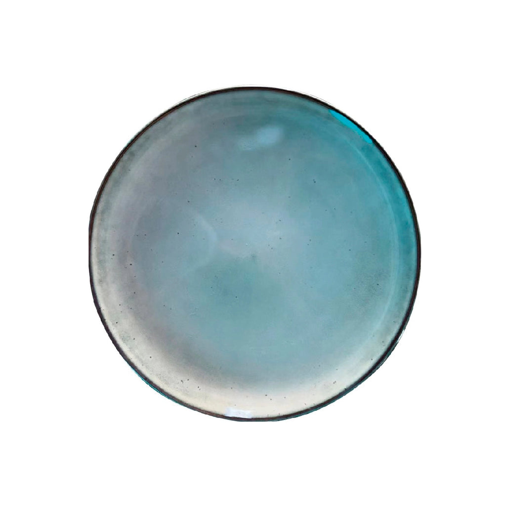 Plato de postre cerámica Glaze gris