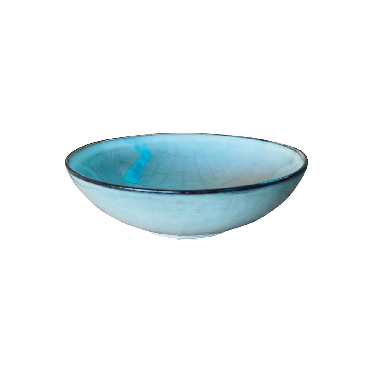 Plato hondo cerámica 21 cm Glaze Gris