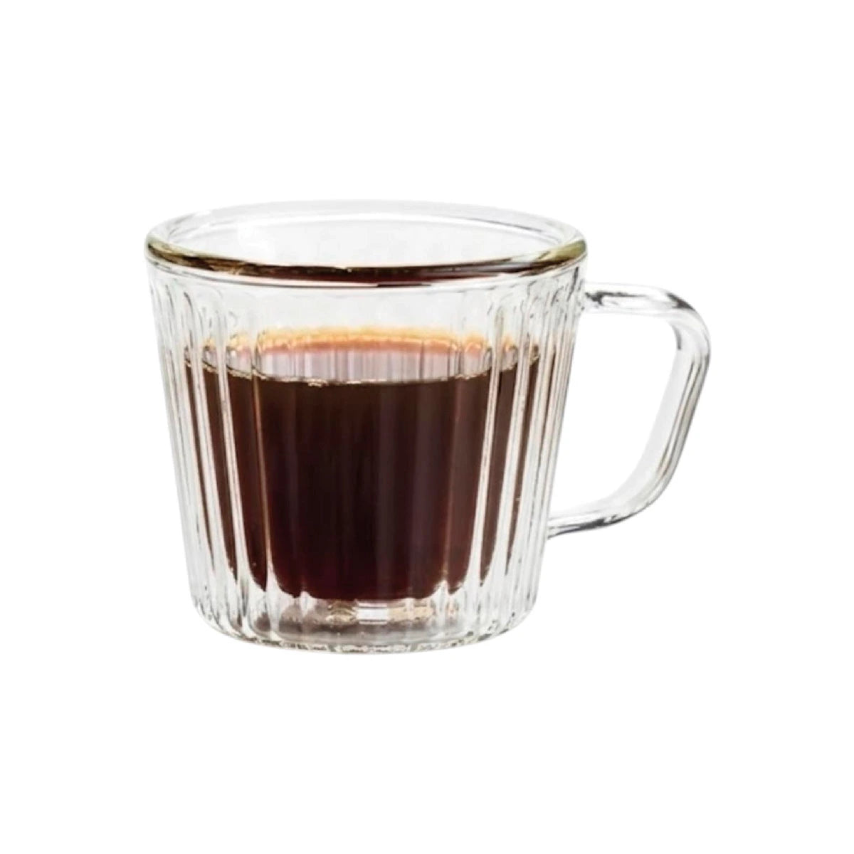 Set 2 tazas doble pared borosilicato 80 ml
