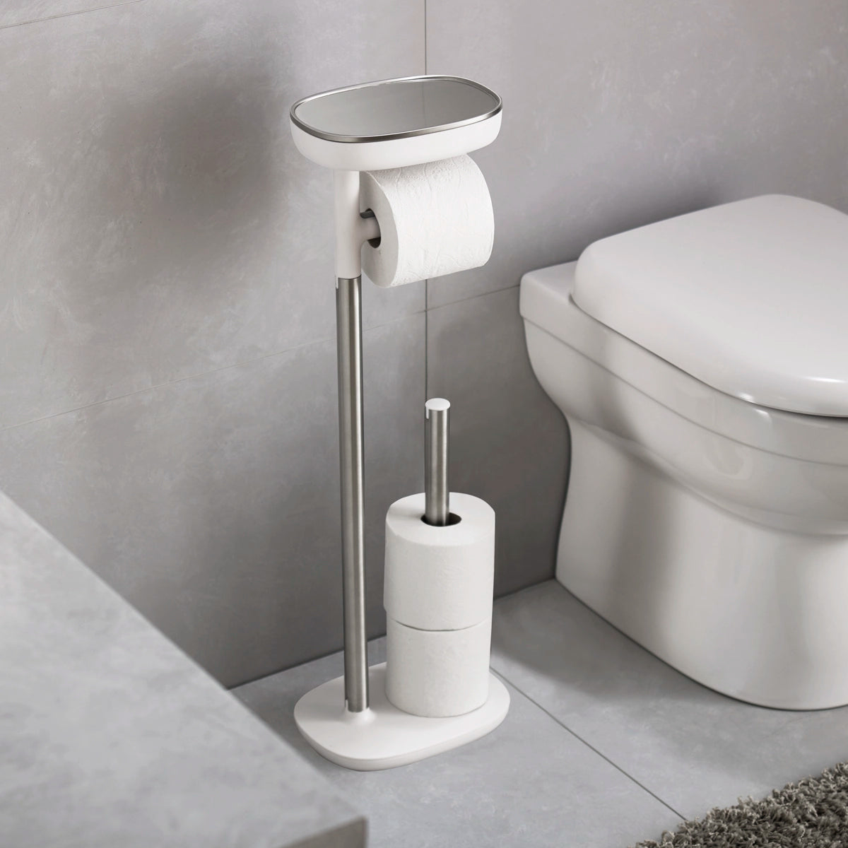Soporte para papel higiénico de acero inoxidable