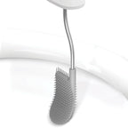 Soporte para papel higiénico con escobilla en acero inoxidable