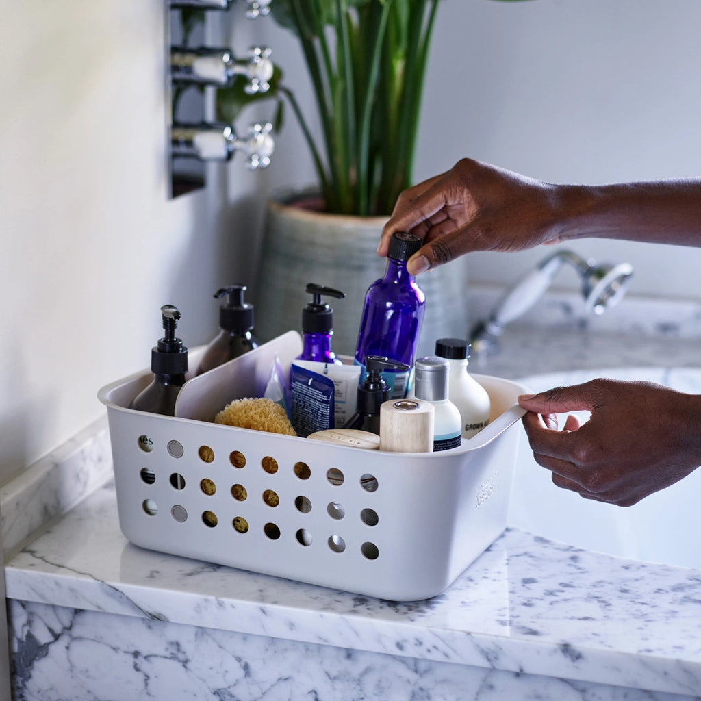 Canasto organizador para baño grande