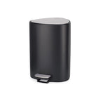 Cubo de basura negro con pedal de 5L