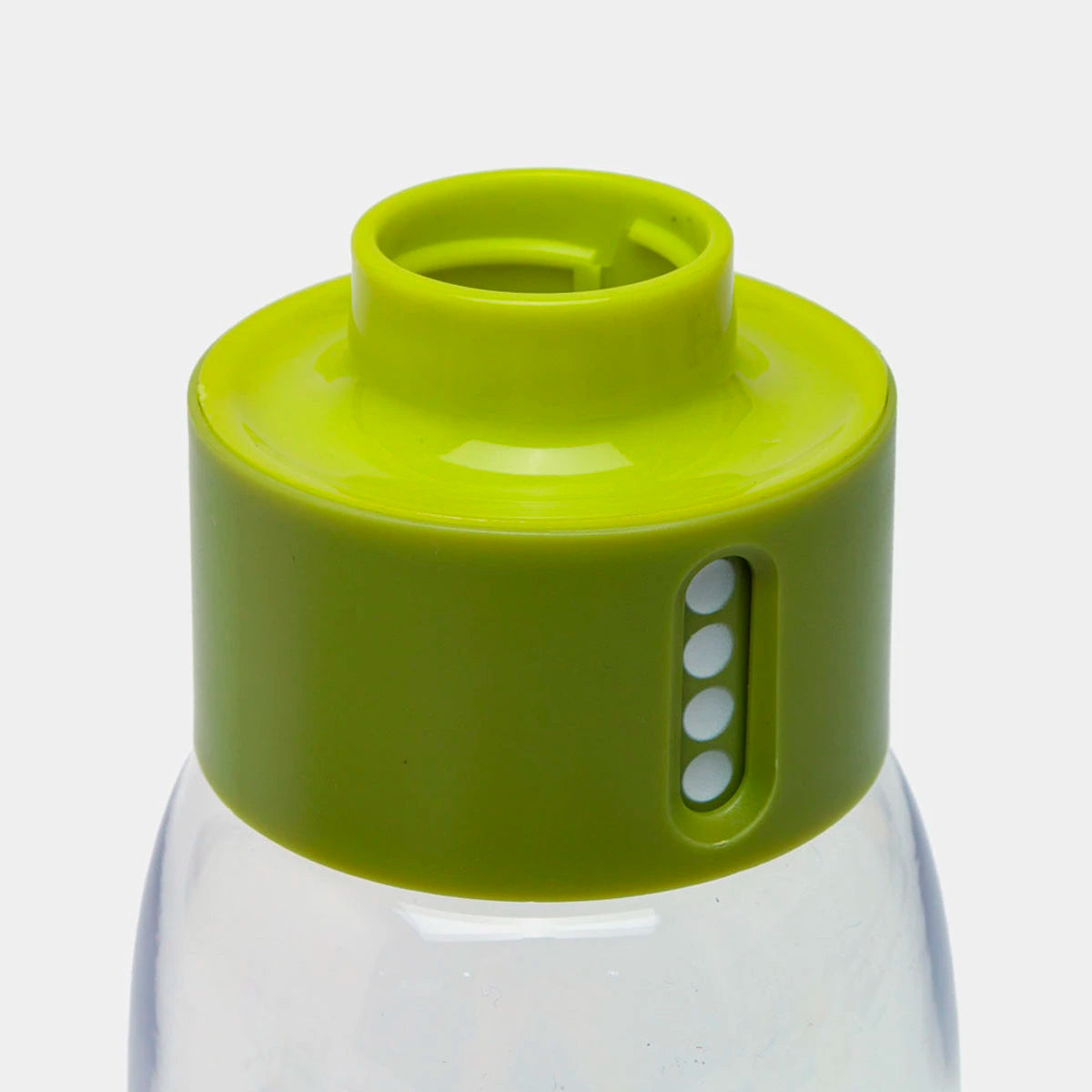 Botella con tapa contadora verde